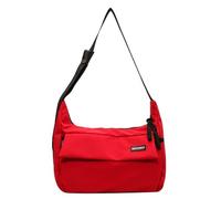 Uqezagpa Sac à bandoulière unisexe spacieux avec bandoulière réglable pour le travail et les voyages, Rouge, One Size