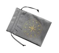 Uqezagpa Sac à dés avec cordons de serrage - Pochettes à bijoux - Organiseur de cartes de tarot - Sac de rangement pour cartes - Cadeau de voyage - Fournitures de sorcellerie - Oracles - Flanelle