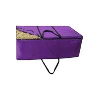 Uqezagpa Sac à foin résistant à la déchirure avec fermeture complète et poignées renforcées pour l'alimentation des animaux de la ferme - Rangement imperméable pour volaille