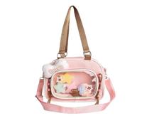 Uqezagpa Sac à main confortable en nylon léger avec affichage transparent pour étudiants, sac à bandoulière spacieux sur le thème de la culture Otaku, b, One Size