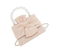 Uqezagpa Sac à main de printemps élégant avec perles artificielles décorations, sac de paille pratique, sac à bandoulière de grande capacité, sac à bandoulière de luxe avec perles artificielles ornées
