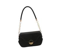 Uqezagpa Sac à main de soirée unique en cuir PU avec sangle de chaîne, sac à main sous les bras pour femme à la recherche d'un look élégant et tendance, Noir , One Size