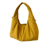 Uqezagpa Sac à main élégant et décontracté en nylon, sac de travail spacieux pour mère, voyage, usage quotidien, sac à bandoulière élégant en nylon, jaune