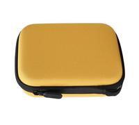 Uqezagpa Sac de rangement étanche pour médiators de guitare, boîte de rangement portable pour guitaristes, cadeaux de collection, jaune, 15*12*5.5 cm/5.9*4.7*2.2 inchL x W x H