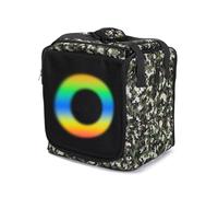 Uqezagpa Sac de rangement pour haut-parleurs Encore2 avec ventilation acoustique anti-poussière en tissu Oxford, camouflage