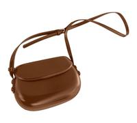 Uqezagpa Sac de selle pour femme - Petit sac à bandoulière coréen en cuir PU - Messager shopping pour voyage quotidien - Pour femme - En cuir synthétique - Pour tous les jours, chocolat, One Size