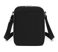 Uqezagpa Sac latéral pratique en tissu Oxford avec compartiments sécurisés pour les vacances et les voyages, Noir , One Size