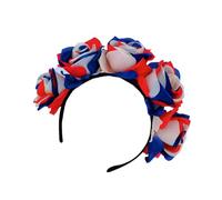 Uqezagpa Serre-tête à fleurs colorées pour les jours de l'indépendance, accessoire pour les élections américaines, accessoires de défilés, accessoire patriotique
