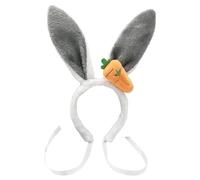 Uqezagpa Serre-tête Happy Easter pour enfant et adulte - Serre-tête oreilles de lapin - Accessoires de jeu de rôle - Accessoires pour cheveux pour fêtes et rassemblements