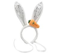 Uqezagpa Serre-tête Happy Easter pour enfant et adulte - Serre-tête oreilles de lapin - Accessoires de jeu de rôle - Accessoires pour cheveux pour fêtes et rassemblements