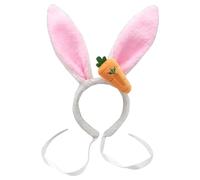 Uqezagpa Serre-tête Happy Easter pour enfant et adulte - Serre-tête oreilles de lapin - Accessoires de jeu de rôle - Accessoires pour cheveux pour fêtes et rassemblements