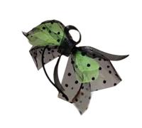 Uqezagpa Serre-tête vintage en maille avec nœud papillon élégant pour cheveux français Fancy Bowws Cosplay Bandeau en dentelle Accessoire pour cheveux Cocktails Coiffe