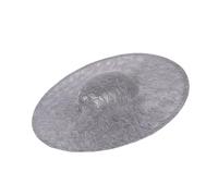 Uqezagpa Sinamay Base de chapeau pour femme faite à la main Chapelier rond respirant pour fabrication de chapeau de paille, gris, Taille unique