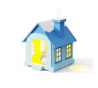 Uqezagpa Snow House Humidificateur USB 500 ml Type C Interfaces Pulvérisation continue et intermittente Option pour n'importe quelle pièce Humidificateur USB