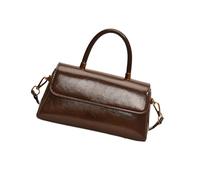 Uqezagpa SophistiquatedCrossbody Bag With Adjustable Strap Practical PU Leather Shoulder Handba for Work Shopping and Social Event PU Leather Shoulder Bag, Couleur café., One Size