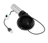Uqezagpa Souffleur d'air électrique avec connexion USB 5 V 2 A 2650 tr/min réglable pour pique-nique et barbecue en plein air