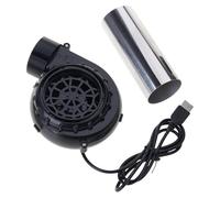 Uqezagpa Souffleur d'air électrique avec connexion USB 5 V 2 A 2650 tr/min réglable pour pique-nique et barbecue en plein air