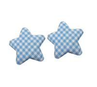Uqezagpa Star Designs Coque respirante pour différents casques Motif étoile bleue à carreaux