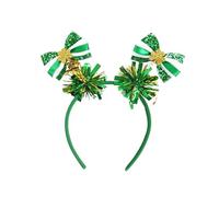 Uqezagpa StPatricks Serre-tête pour fête nationale irlandaise Bandeau poudre pailletée pour fête à thème festival