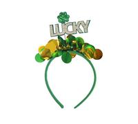Uqezagpa StPatricks Serre-tête pour fête nationale irlandaise Bandeau poudre pailletée pour fête à thème festival