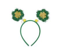 Uqezagpa StPatricks Serre-tête pour fête nationale irlandaise Bandeau poudre pailletée pour fête à thème festival
