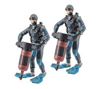 Uqezagpa Structure d'abri miniature modulaire pour plongeur qui améliore le confort sous-marin et les décorations d'aquarium en résine