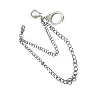Uqezagpa Style punk vintage avec chaîne pour les amateurs de streetwear et les créateurs de tendances du quotidien, Length 6.5cm/6.5*4cm, Alliage, Béryl