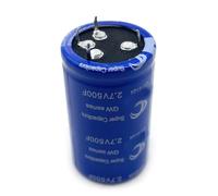 Uqezagpa Supercondensateur super Farads 2,7 V 500 F pour applications automobiles et solaires, supercondensateur bleu