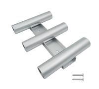 Uqezagpa Support de canne à pêche portable en aluminium à 3 tubes - Léger - Pour kayaks marins - Trois pour bateaux - Tube en aluminium - Outil de pêche - Léger