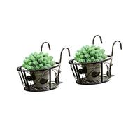 Uqezagpa Support polyvalent en fer pour pots de fleurs décoratifs en métal pour rebord de fenêtre, étagères, motifs de feuilles décoratives multifonctionnelles, étagère de rangement pour balcon