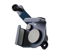 Uqezagpa Supports de téléphone de voiture liquide ventilé 17 mm Pince générale en aluminium Support de téléphone pour écrans incurvés Hauteur réglable Tableau de bord Clip