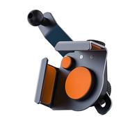Uqezagpa Supports de téléphone de voiture liquide ventilé 17 mm Pince générale en aluminium Support de téléphone pour écrans incurvés Hauteur réglable Tableau de bord Clip