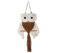 Uqezagpa Suspension murale, macramé hibou, tapisserie murale, décoration murale, décoration murale, décoration murale tissée à la main, décoration murale, décoration d'intérieur, bureau, Type B,