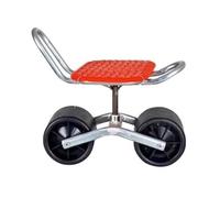 Uqezagpa Tabouret de jardin à roulettes multifonction avec 2 roues pour le jardinage en plein air, design économiseur de main-d'œuvre