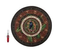 Uqezagpa Tapis de divination en caoutchouc - Tableau de divination métaphysique avec collier en cristal - Jeu en caoutchouc