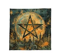 Uqezagpa Tapis de divination en velours pliable et pratique - Facile à nettoyer - Texture en tissu - Convient pour les pratiques spirituelles - Nappe de tarots