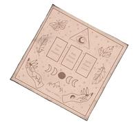 Uqezagpa Tapis de divination, nappe de broderie mystique pour pratiques spirituelles, utilisation rituelle et nettoyage de l'énergie durable Tarots
