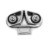 Uqezagpa Taquet en acier inoxydable pour cordes de 3 à 15 mm de diamètre, équipement de pilates pour bateau, kayak, taquets, corde de voile, pince à corde