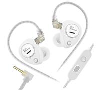 Uqezagpa Taurus Écouteurs intra-auriculaires à double cordon dynamique avec basses puissantes avec microphones intra-auriculaires haute fidélité