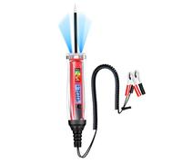 Uqezagpa Testeur de circuit automobile avec fil à ressort étendu 1-75 V LCD affichage numérique Testeur de tension de voiture Testeur de diagnostic