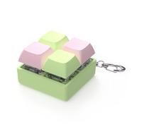 Uqezagpa Testeur de clavier mécanique avec pendentif porte-clés avec lumière LED pour interrupteur de clavier, jouet de soulagement du stress