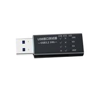 Uqezagpa Testeur d'interfaces USB C vers USB 3.2 avec connecteurs réversibles et affichage du courant en temps réel Affichage LED de type C