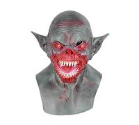 Uqezagpa Tête complète de clown en latex avec monstres sanglants pour Halloween, bal masqué