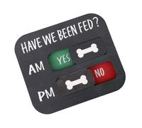 Uqezagpa Traqueurs d'alimentation en bois naturel avec motifs d'animaux - Aimants pratiques - Panneau d'alimentation avec suivi d'animaux pour réfrigérateur - Décoration en forme d'os