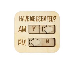 Uqezagpa Traqueurs d'alimentation en bois naturel avec motifs d'animaux - Aimants pratiques - Panneau d'alimentation avec suivi d'animaux pour réfrigérateur - Décoration en forme d'os