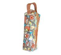 Uqezagpa Trousse à crayons en forme d'animal - Jolie boîte à crayons transparente - Fournitures de rentrée scolaire, Trois, 20cm x 6cm x 6cm
