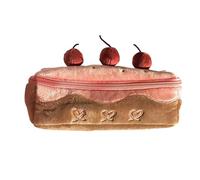 Uqezagpa Trousse à crayons en forme de gâteau de grande capacité - Légère - Organiseur de voyage pour étudiant et enfant, D, Beauté de masse