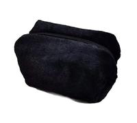 Uqezagpa Trousse de maquillage en peluche en polyester doux pour organiser les cosmétiques designs tendance et pratiques, Noir , Size 17x9x10cm/6.69x3.54x3.94inch