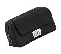 Uqezagpa Trousse de rangement multifonction de grande capacité pour étudiants et artistes en tissu tissé robuste avec élégante, Noir , Size 22x9x12cm/8.66x3.54x4.72inch