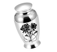 Uqezagpa Urne funéraire en métal pour animal de compagnie - Pot de crémation pour cendres de voyage - Stockage sécurisé - Cadeau commémoratif pour animal perdu
